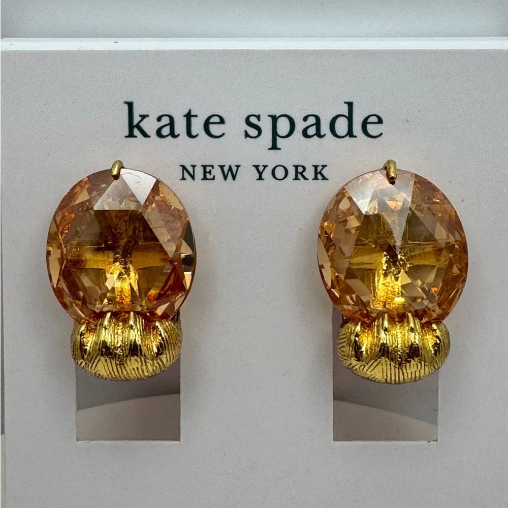 KATE SPADE House Cat Paw Stud Earrings NWT